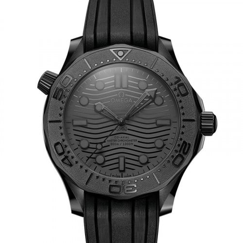 ساعة اوميقا برو سيماستر مينا اسود مطفي كامل