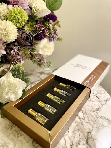 مجموعة المسك المضافه مع الزيوت العطريه