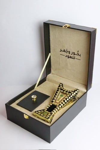 صندوق المبخرة المخمليه الفاخر
