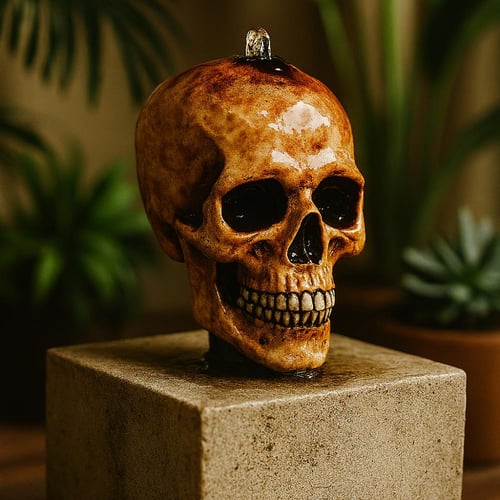 نافورة جمجمة تجمع بين الرعب والأناقة"