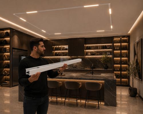 مسار المغناطيسي ابيض خارجي لطش 1 متر