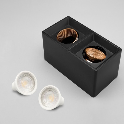 لمبة سقف سلندر مربع مجوزاسود كروم ذهبي مربعات ضد ا...