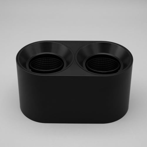 لمبة سقف سلندر دائري مجوز اسود مربعات ضد التوهج شا...