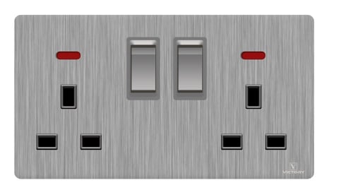 فيش 13 امبير مزدوج + USB + Type C (خاص رونكس لايت)