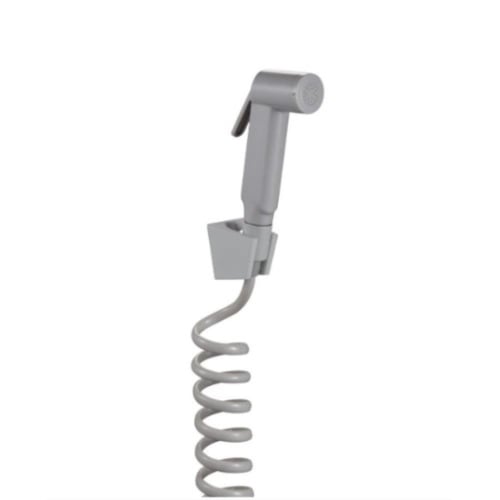 شطاف أبيض دائري مع لي حلزوني وقاعدة