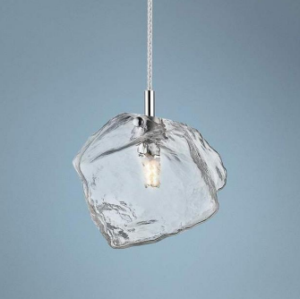 علاقي زجاجي فضي شفاف 150 سم CY-55