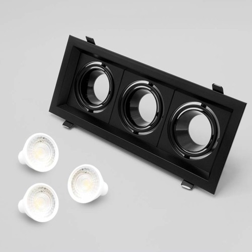 سبوت لايت ثلاثي المونيوم ضد التوهج شامل اللمبة + س...