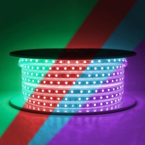 انارة مخفية متعددة الألوان 12 واط لفة 50متر