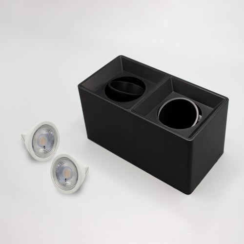 لمبة سقف سلندر مربع مجوز اسود ضد التوهج شامل اللمب...