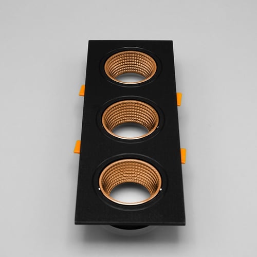 سبوت ثلاثي ضد التوهج مع لمبات وسلك