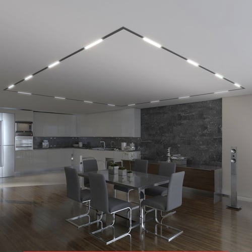 انارة مسار مغناطيسي اضاءة خطية منتشرة 23 سم