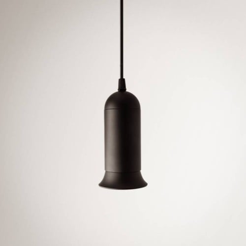 انارة ثريا معلقة صغير بتصميم مودرن اسود ذات لمبة G...