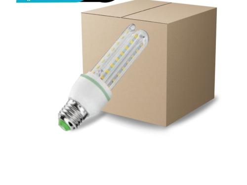 كرتون 50 حبه لمبة اصابع 9 وات اصفر