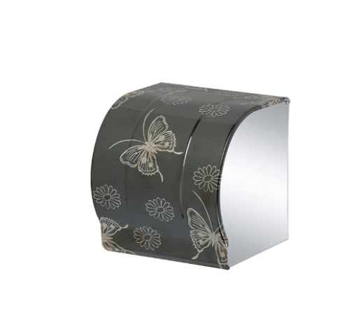 حامل مناديل اسود مزخرف