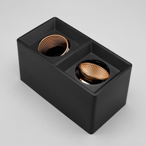 لمبة سقف سلندر مربع مجوزاسود كروم ذهبي مربعات ضد ا...