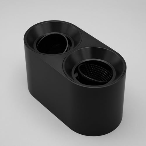 لمبة سقف سلندر دائري مجوز اسود مربعات ضد التوهج شا...