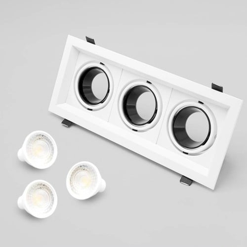 سبوت لايت ثلاثي المونيوم ضد التوهج شامل اللمبة و س...