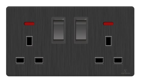 فيش 13 امبير مزدوج + USB + Type C (خاص رونكس لايت)