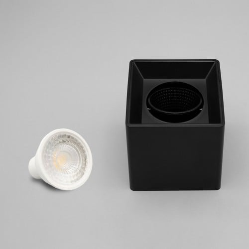 لمبة سقف سلندر مربع اسود ضد التوهج شامل اللمبة