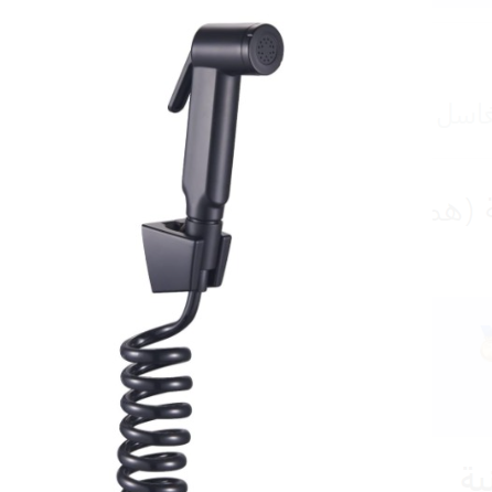 شطاف أبيض دائري مع لي حلزوني وقاعدة