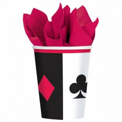 كاسات ورقية حفلات كازينو