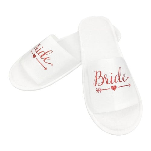 سليبر العروسة كتابة احمر