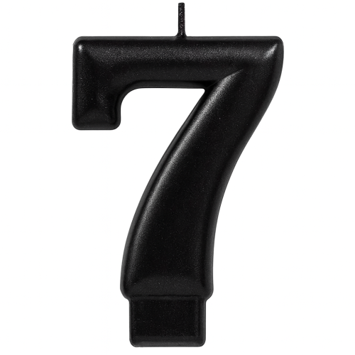 شمعة رقم 7 سوداء