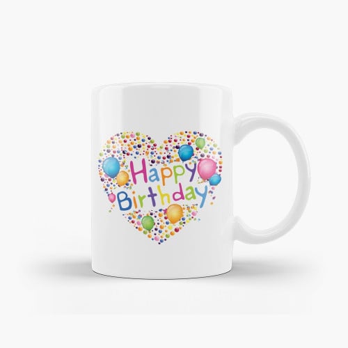 كوب عيد ميلاد قلب