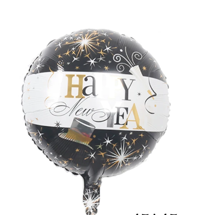 بالون راس السنة دائري