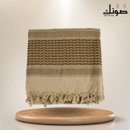 شماغ بني من السنيدي