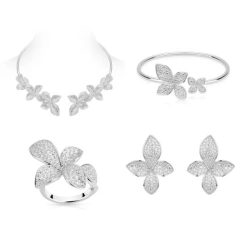 طقم فضة عيار 925 تصميم باسكال