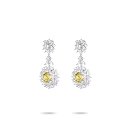 فضة 925 تصميم براند الماس شهير مطلي بالذهب