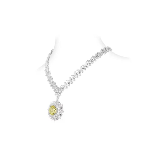 فضة 925 تصميم براند الماس شهير مطلي بالذهب