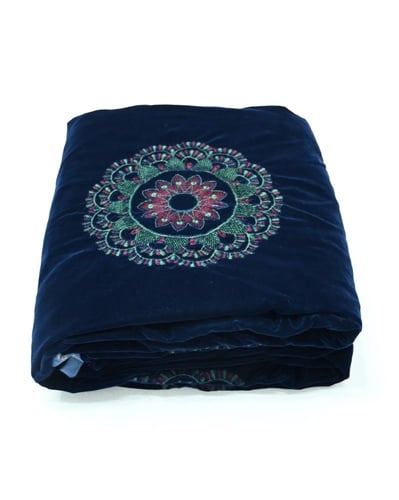 أقمشة قطيفة شتوية مطرز