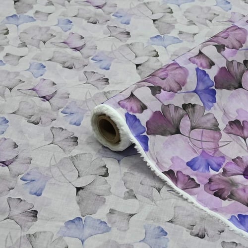 قطن شربت بنقشة أوراق الشجر