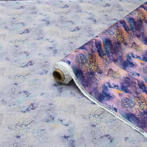 قطن نسائي نقشة ليبرتي ألوان ممزوجة