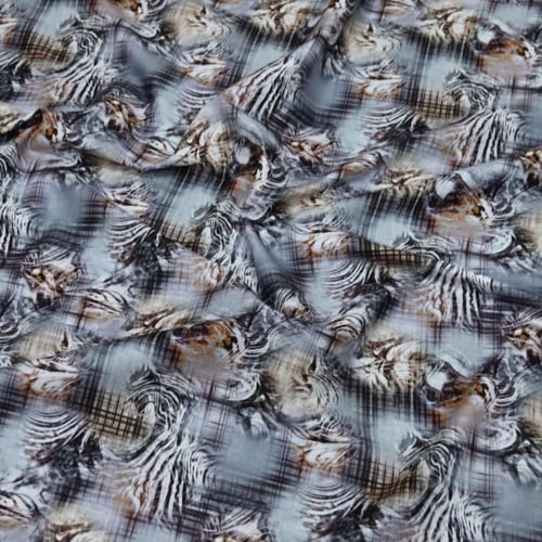 قطن العمودي ليبرتي نقشة الزيبرا