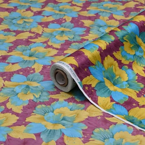 قماش قطن نسائي بأوراق الشجر