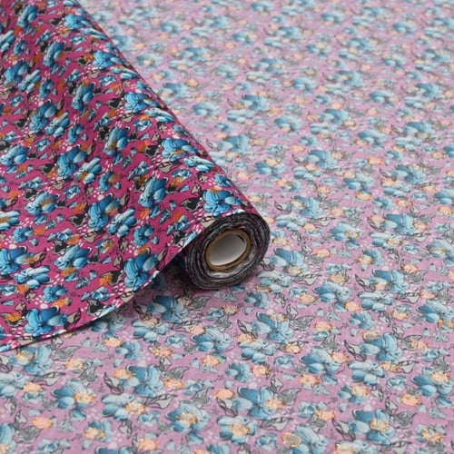 قماش بوال فاخر نقشة ورد صغيرة