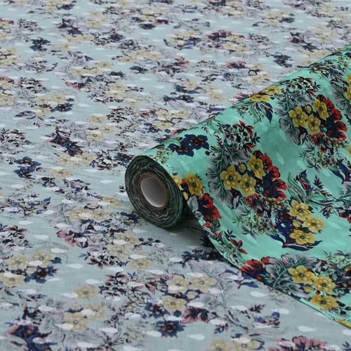 قماش بوال نقشة زهور راقية