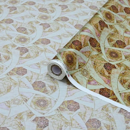 قماش قطن ديجيتال عرضين هندسية