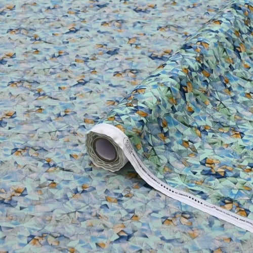 قماش قطن شربت بنقشة فسيفساء الربيع