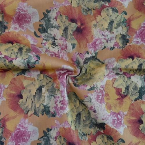 قماش قطن نسائي ناعم مشجر