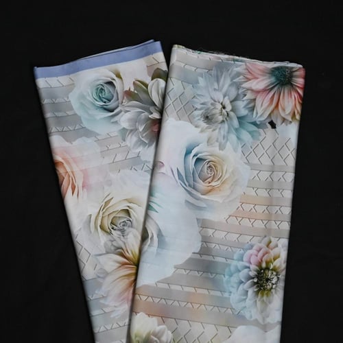 قماش حرير مشجر وناعم