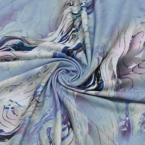 قماش لينن نقشة الماربل