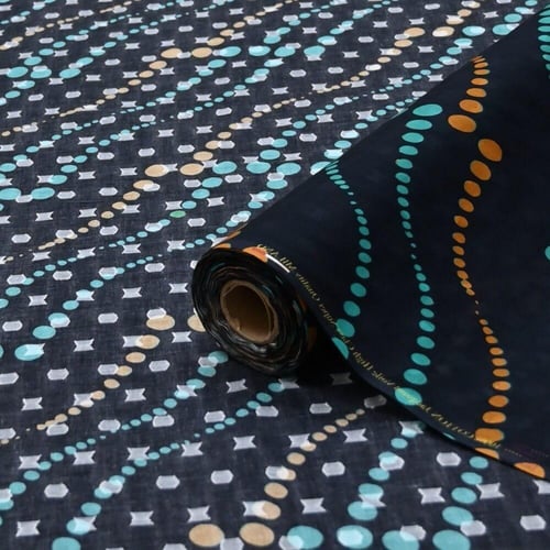 قماش بوال نقشة نقاط متموجة