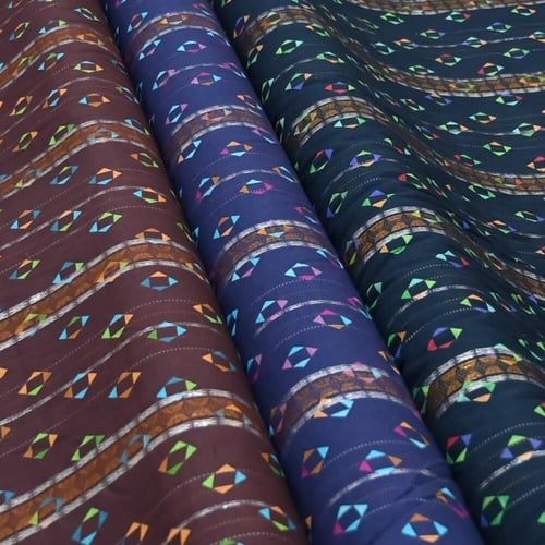 قماش أبوال مزراي نقشة إيقاع هندسي