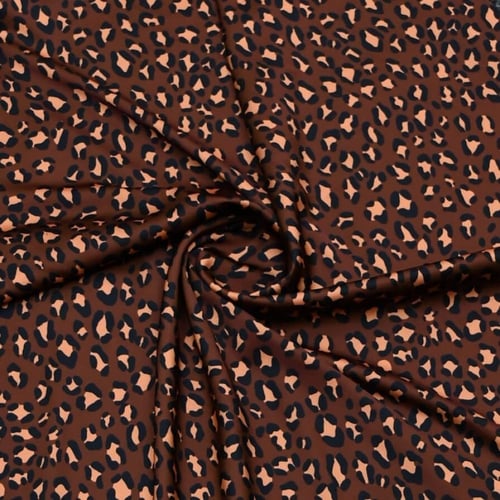 قماش حرير نقشة الليوبارد ميلانو