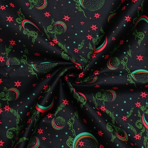 قطن العمودي بنقشة نجوم وهلال رمضان