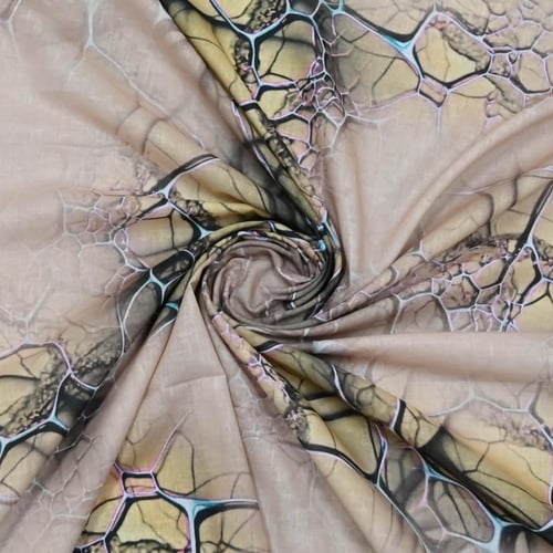 قماش لينن بنقشة الرخام المموج